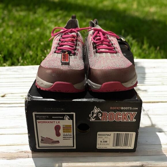 ROCKY BOOTS Women's WorkKnit LX Alloy Toe Athletic Work Shoe Size 9.5M NIB - Picture 2 of 6